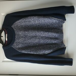 Rewind 2 Tone Blue Sweater (Large)